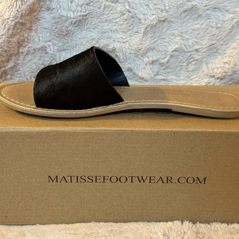 Coconut by Matisse Women’s Cabana Black Slide Sandals